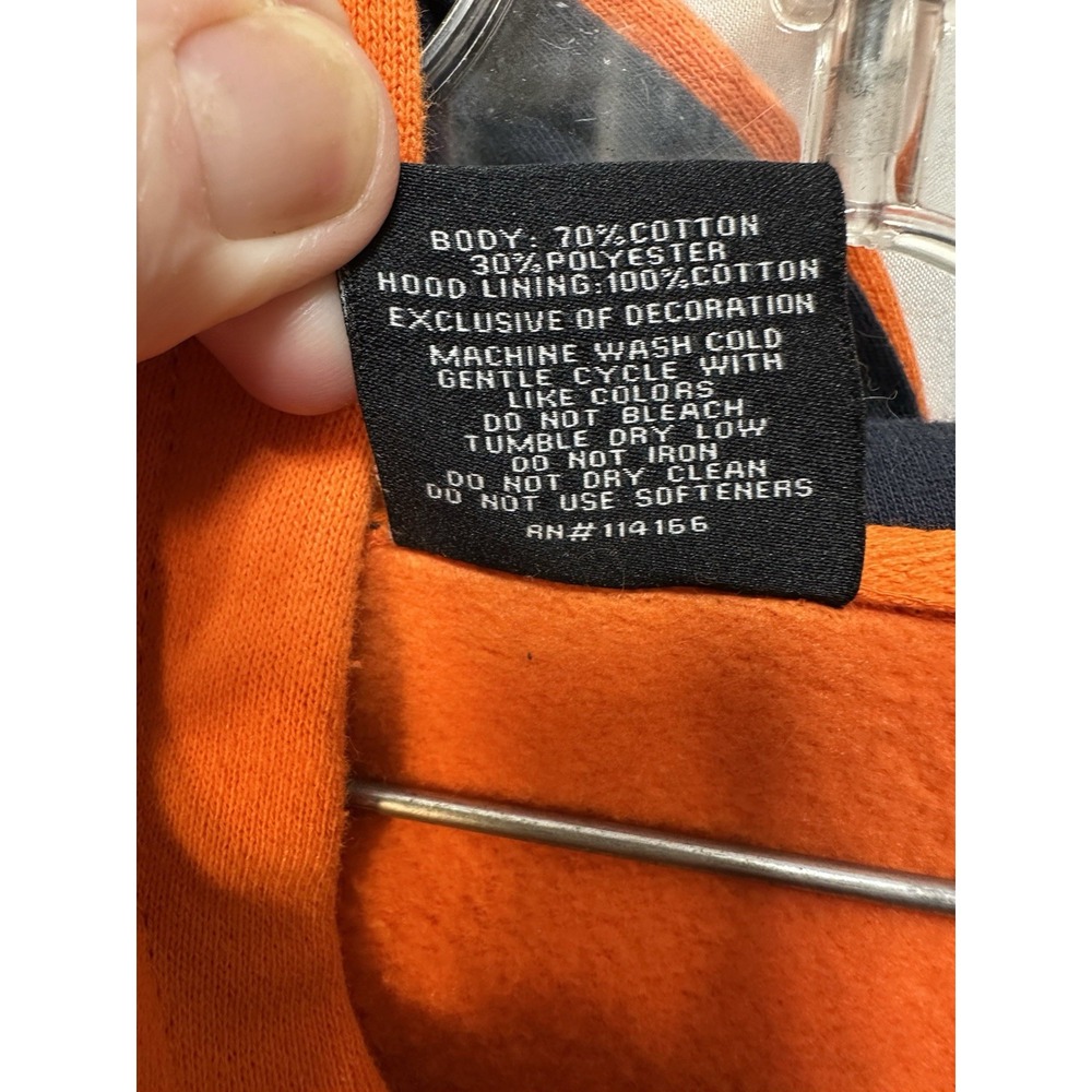 Syracuse Orange Youth L 16-18 Colosseum 2-Hit Pullover Hoodie Sweatshirt - Picture 7 of 10